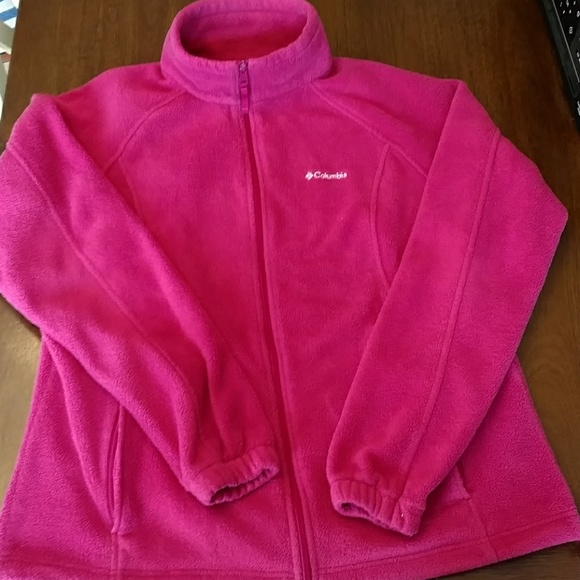 pink columbia fleece jacket